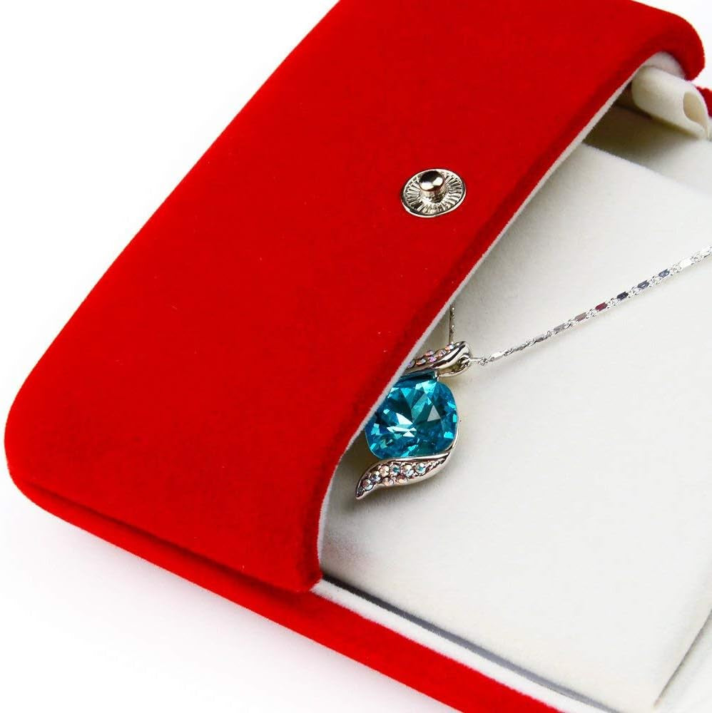 Multifunctional Jewelry Box Velvet Pendant Necklace Gift Box Storage Case