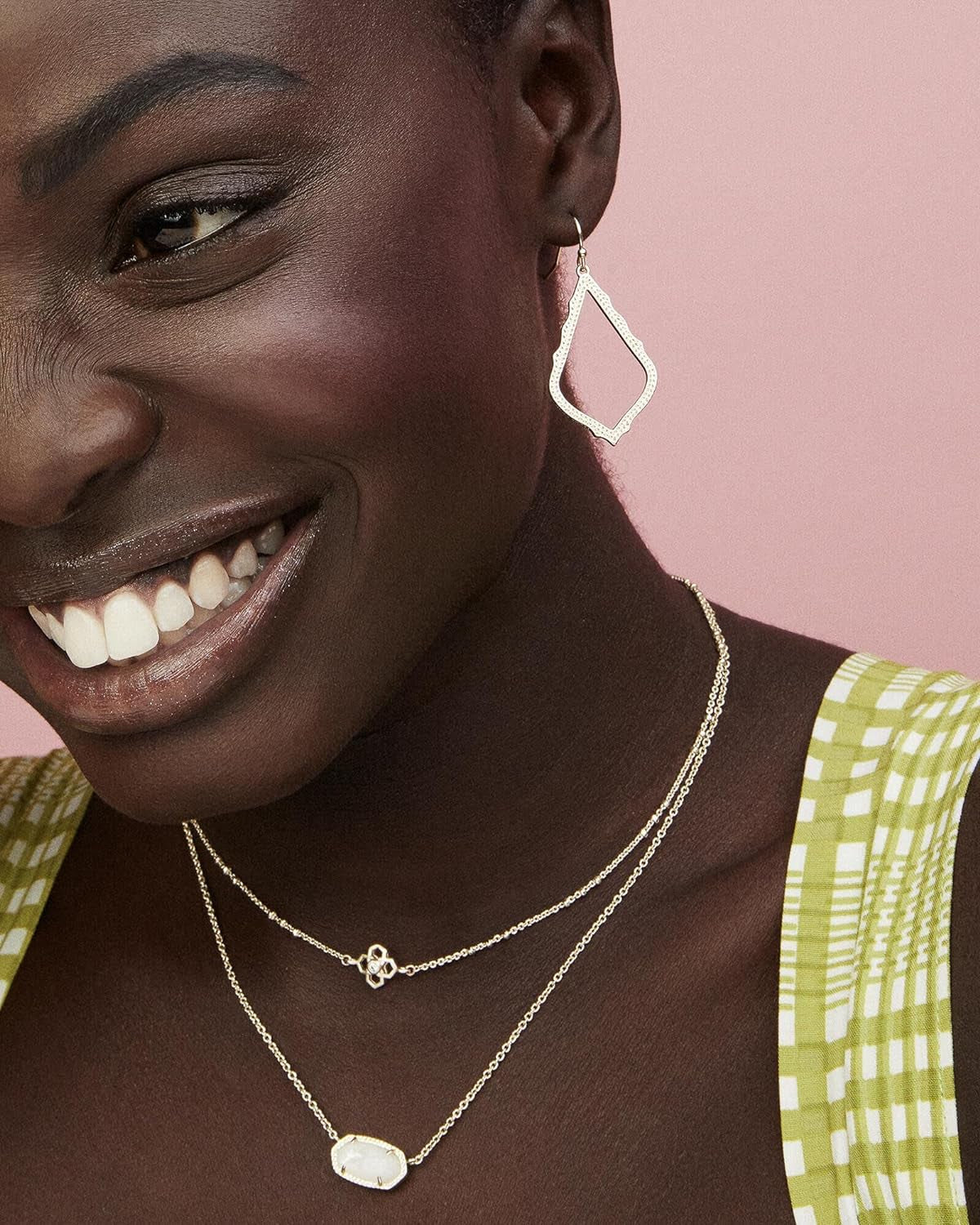 Elisa Pendant Necklace for Women, Fashion Jewelry, 14K Gold-Plated